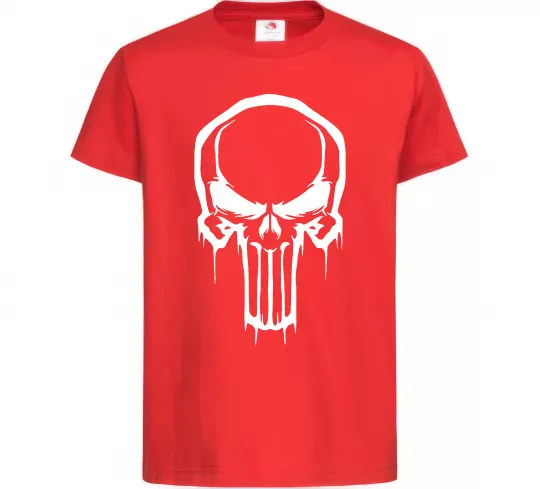 Детская футболка Logo Punisher Красный фото