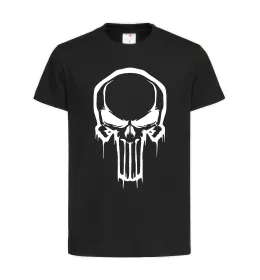 Детская футболка Logo Punisher Черный фото
