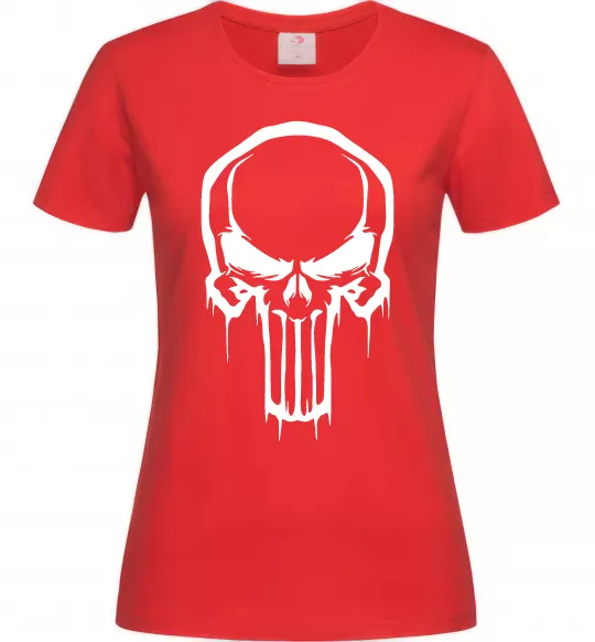 Женская футболка Logo Punisher Красный фото