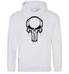 Женская толстовка (худи) Logo Punisher Серый меланж фото