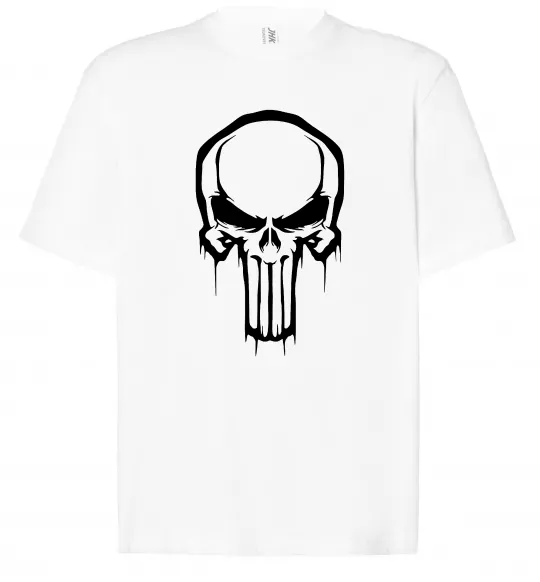Футболка Оверсайз Logo Punisher Белый фото