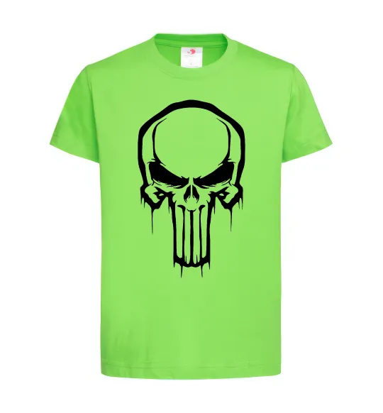 Дитяча футболка Logo Punisher Лаймовий фото