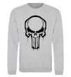 Свитшот Logo Punisher Серый меланж фото