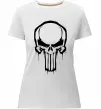 Жіноча преміум футболка Logo Punisher Білий фото
