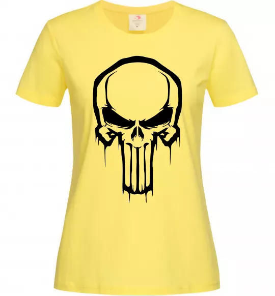 Женская футболка Logo Punisher Лимонный фото