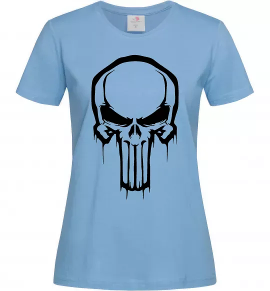 Женская футболка Logo Punisher Голубой фото