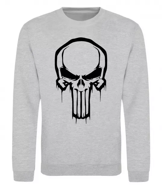 Світшот Logo Punisher Сірий меланж фото