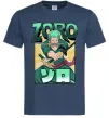 Мужская футболка One piece Зоро Темно-синий фото