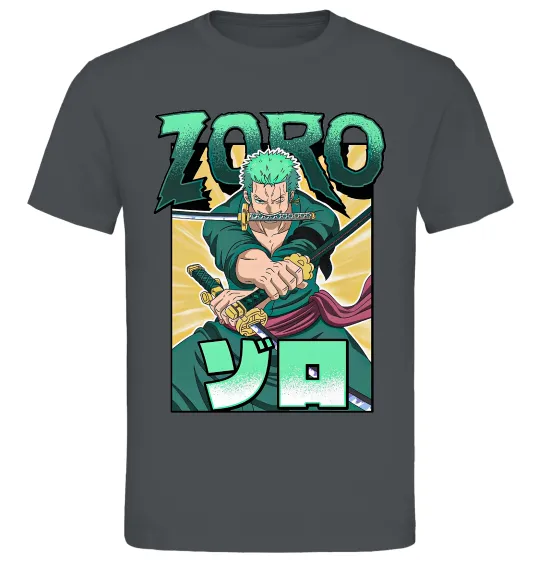 Мужская футболка One piece Зоро Графит фото
