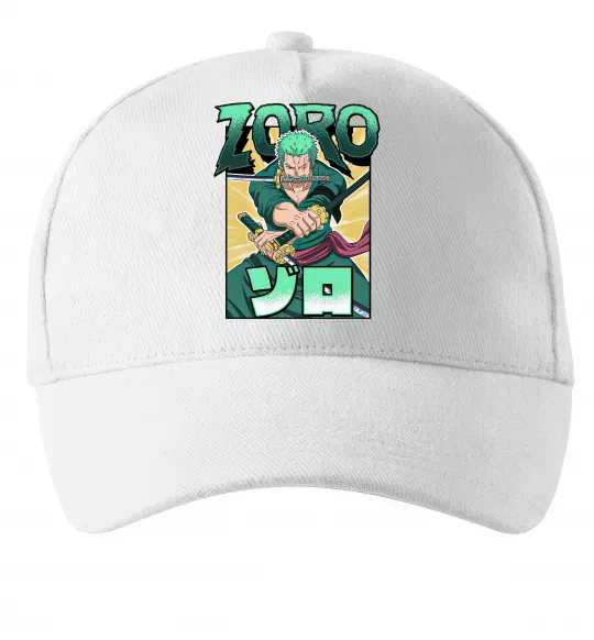 Кепка One piece Зоро Білий фото