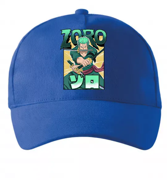 Кепка One piece Зоро Яскраво-синій фото