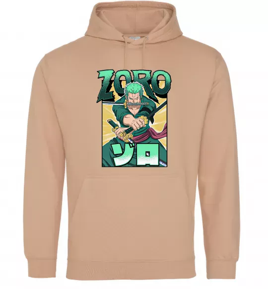 Жіноча толстовка (худі) One piece Зоро Пісочний фото