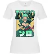 Женская футболка One piece Зоро Белый фото