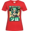 Женская футболка One piece Зоро Красный фото