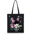 Еко-сумка Zoro sakura Чорний Еко-сумка Zoro sakura Чорний фото