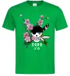 Чоловіча футболка Zoro sakura Зелений фото