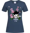 Женская футболка Zoro sakura Темно-синий фото