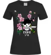 Женская футболка Zoro sakura Черный фото