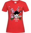 Женская футболка Zoro sakura Красный фото