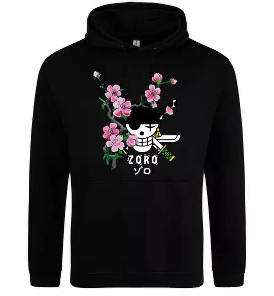 Жіноча толстовка (худі) Zoro sakura Чорний фото