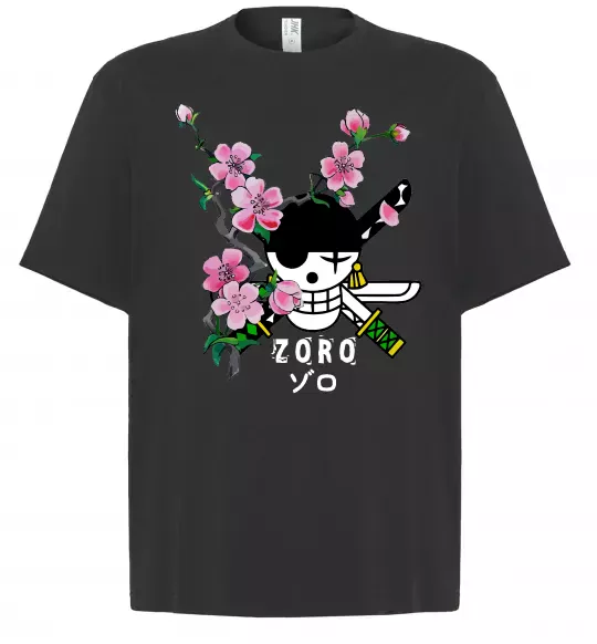 Футболка Оверсайз Zoro sakura Чорний фото