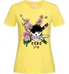 Женская футболка Zoro sakura Лимонный фото