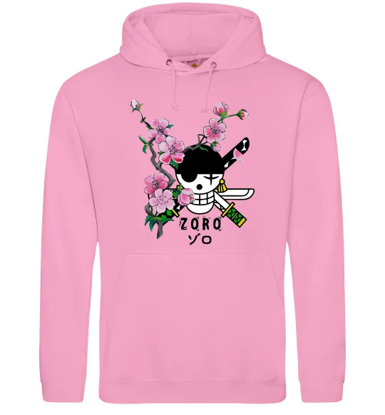 Мужская толстовка (худи) Zoro sakura Розовый фото
