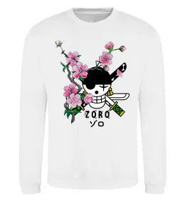 Свитшот Zoro sakura Белый фото