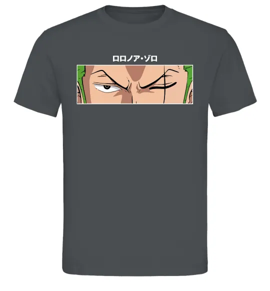 Мужская футболка Zoro eyes Графит фото
