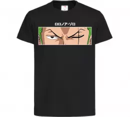 Детская футболка Zoro eyes Черный фото