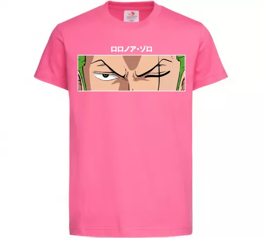 Детская футболка Zoro eyes Ярко-розовый фото
