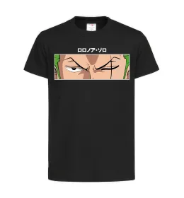 Дитяча футболка Zoro eyes Чорний фото