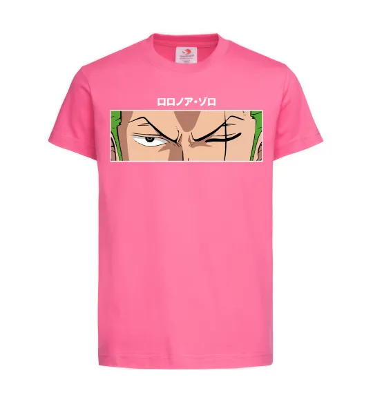 Детская футболка Zoro eyes Ярко-розовый фото