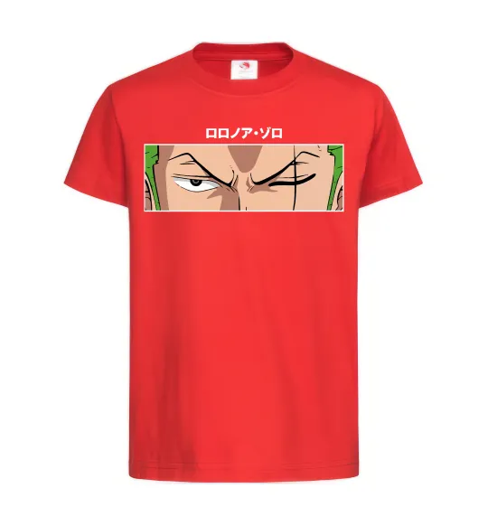 Детская футболка Zoro eyes Красный фото