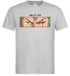 Мужская футболка Zoro eyes Серый фото