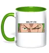Чашка с цветной ручкой Zoro eyes Зеленый фото