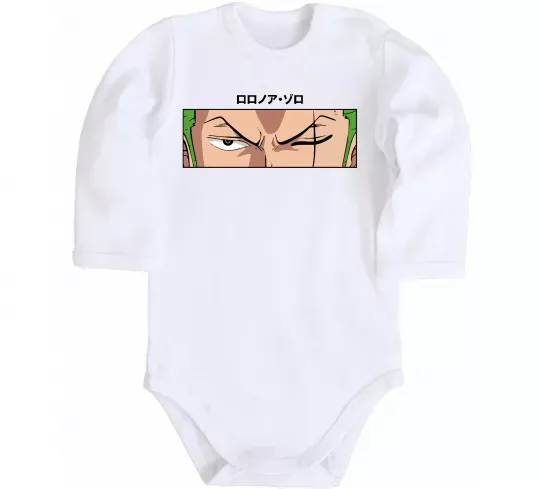 Дитячий бодік Zoro eyes Білий фото