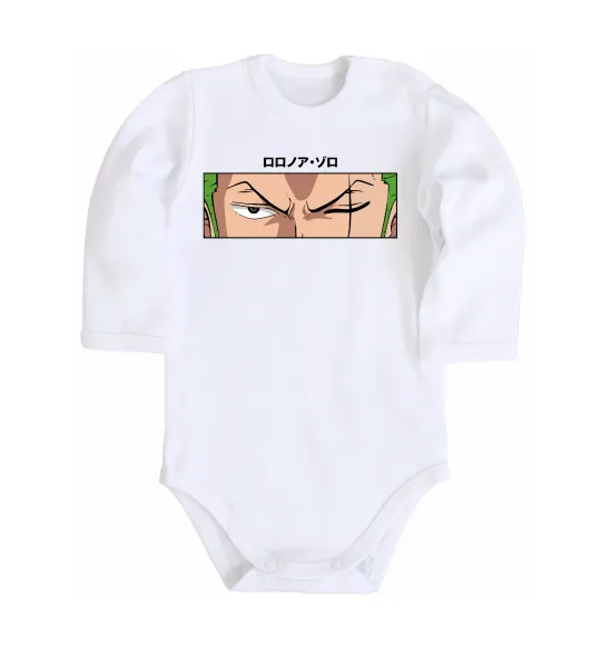 Дитячий бодік Zoro eyes Білий фото