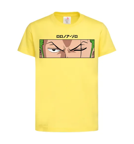 Детская футболка Zoro eyes Лимонный фото