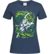 Женская футболка Zoro art Темно-синий фото