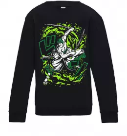 Детский Свитшот Zoro art Черный фото