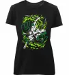 Жіноча преміум футболка Zoro art Чорний Жіноча преміум футболка Zoro art Чорний фото