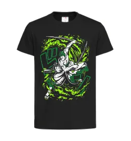 Дитяча футболка Zoro art Чорний фото