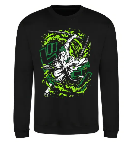 Світшот Zoro art Чорний фото