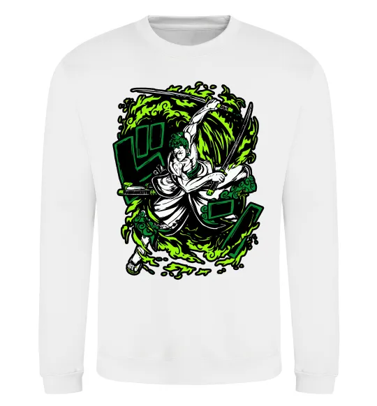 Світшот Zoro art Білий фото