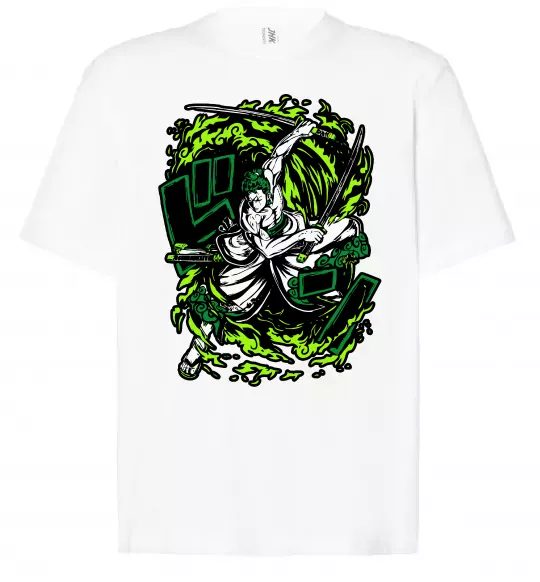 Футболка Оверсайз Zoro art Белый фото