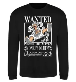Свитшот Luffy wanted Черный фото