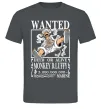 Мужская футболка Luffy wanted Графит фото