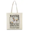 Эко-сумка Luffy wanted Бежевый фото