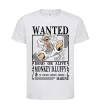 Дитяча футболка Luffy wanted Білий фото